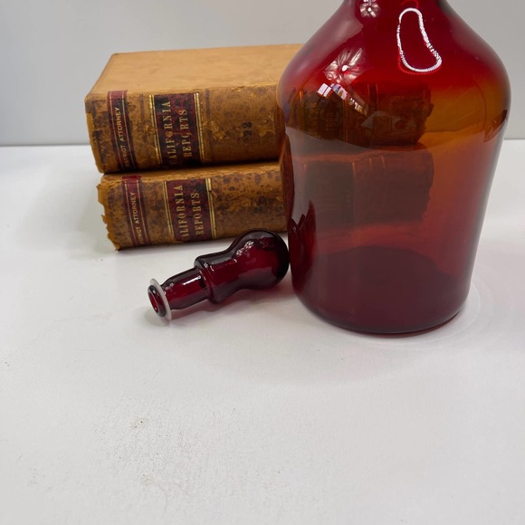 Pilgram Decanter Tequilia Sunset Red and Orange Decanter - Picture 3 of 7